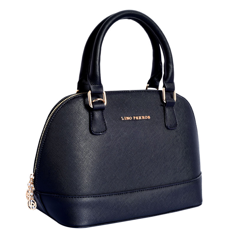 Buy Lino Perros Black Faux Leather Handbag Online