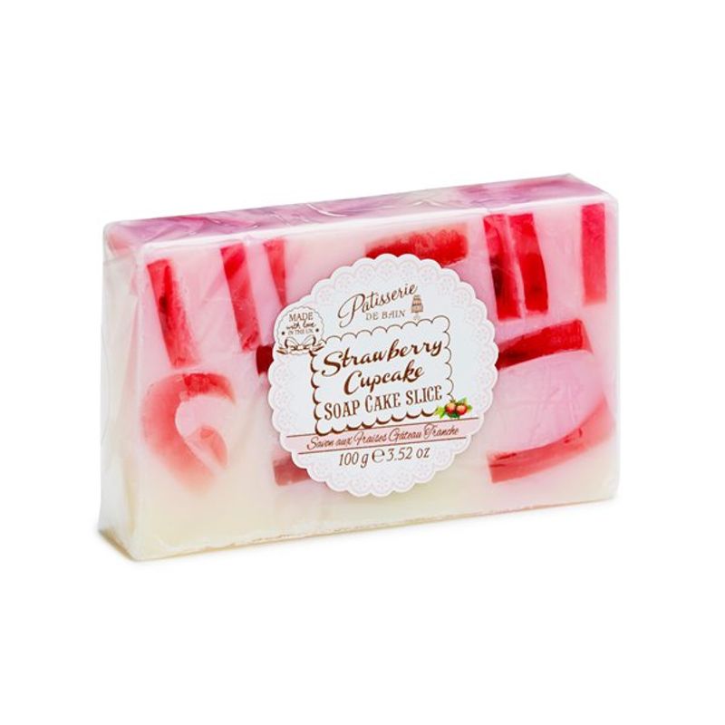 Patisserie de Bain Strawberry Cupcake Soap Cake Slice