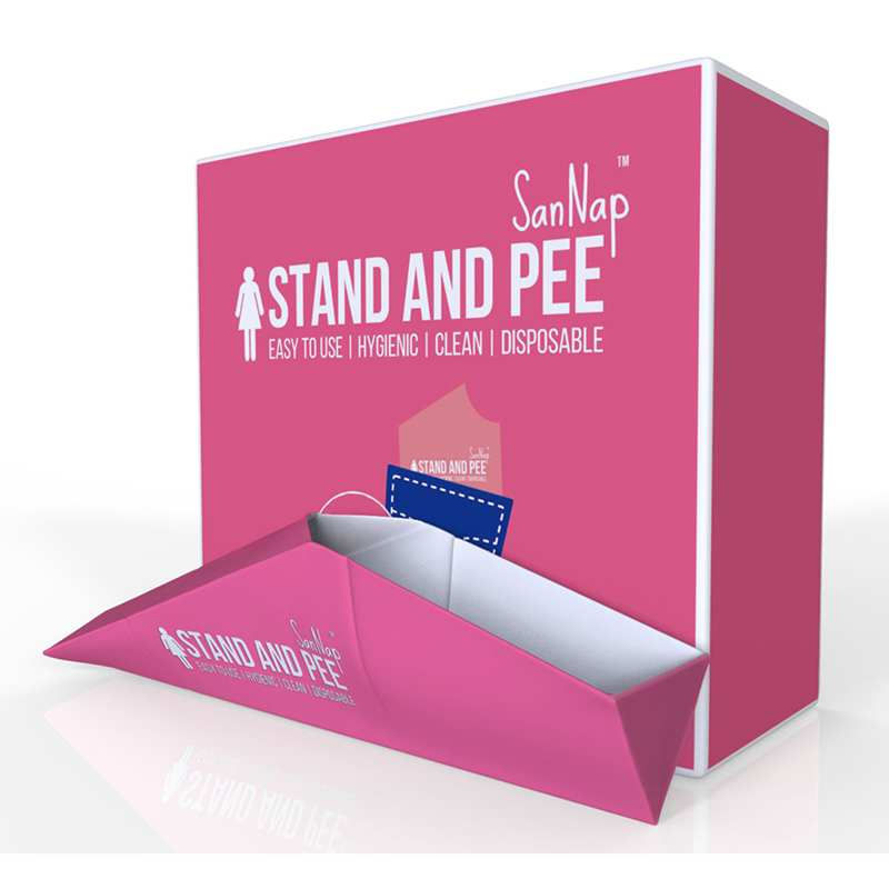 Sannap Stand And Pee Disposable Female Urine Director 10 Funnels10pcs