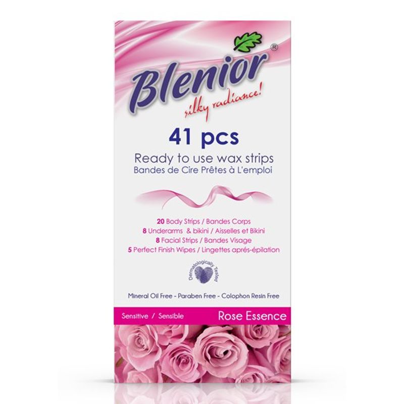 Blenior Wax Strips Complete Set - Rose Essence