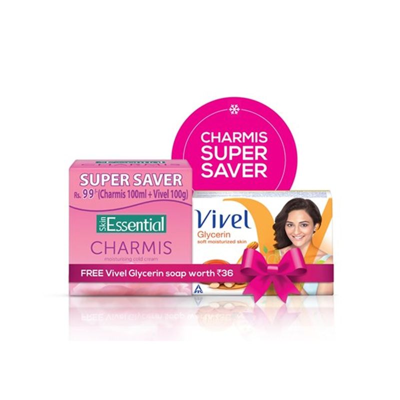 Charmis Deep Nourshing Cold Cream with Vivel Glycerine Soap Worth Rs 36 Free