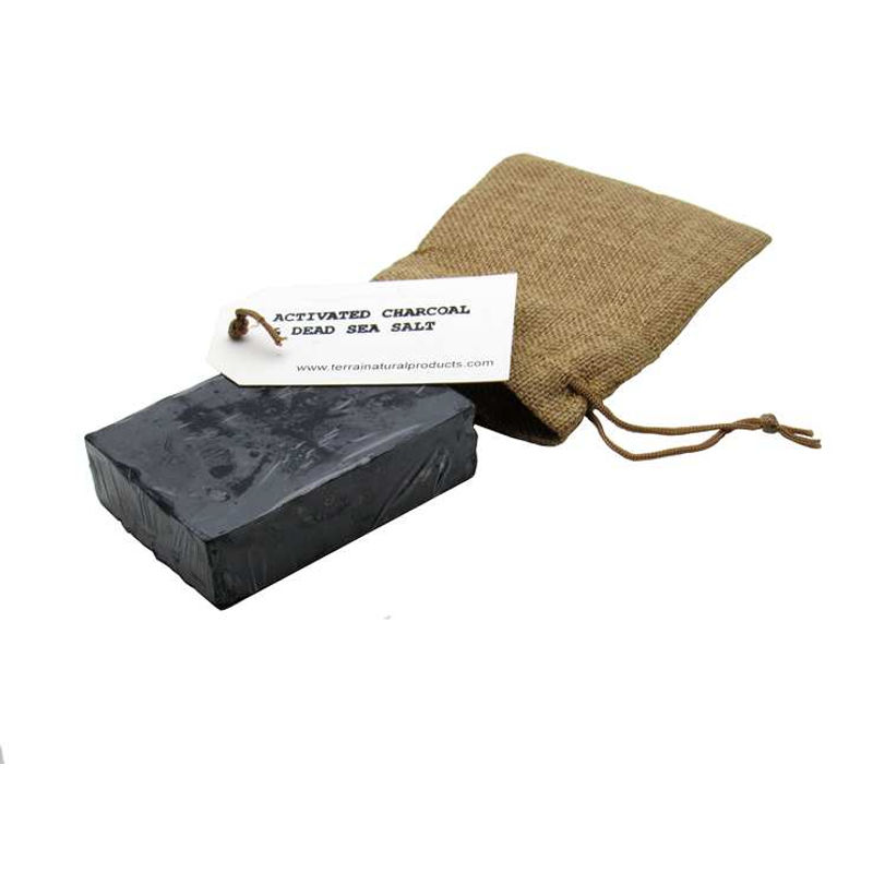 Terrai Activated Charcoal with Dead Sea Salt Artisan Soap