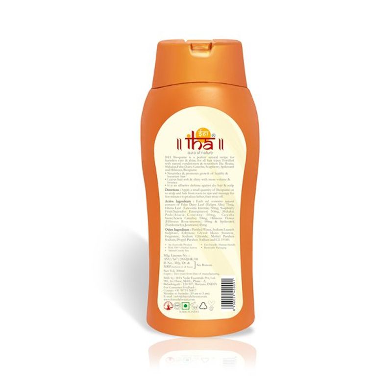 IHA Biospume Anti-hairfall - Ayurvedic Shampoo With Shikakai, Heena, Soapberry & False Daisy