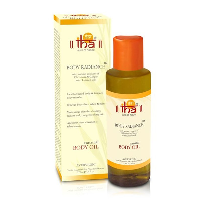 IHA Body Radiance - Ayurvedic Massage Oil For Body With Ginger & Olibanum