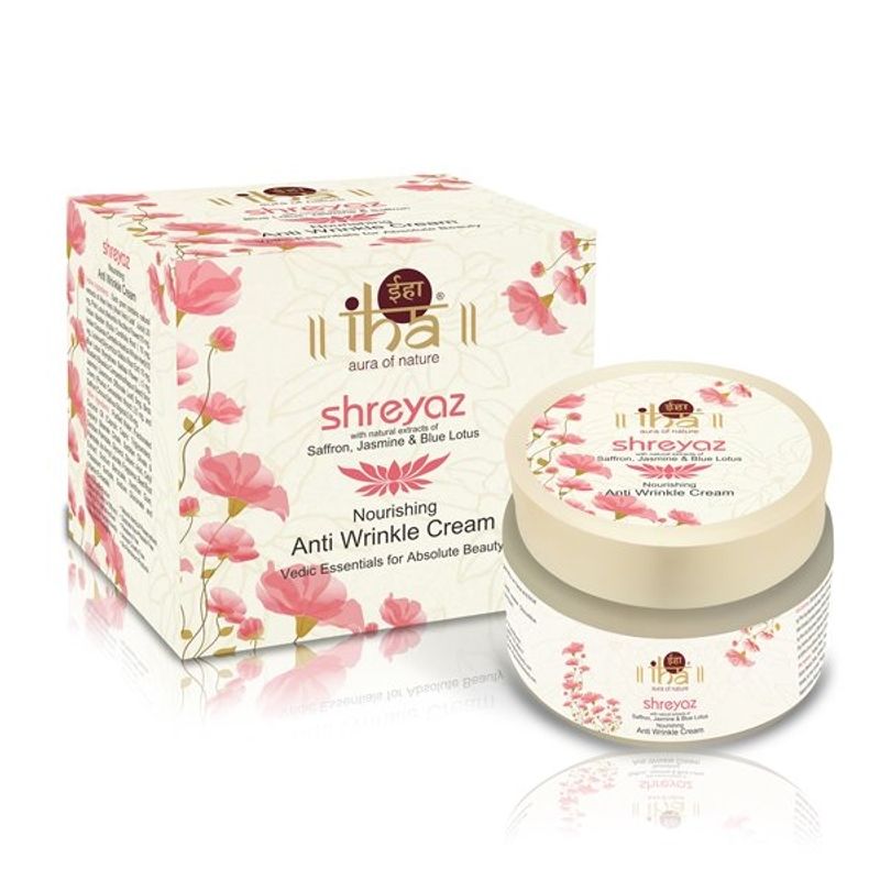 IHA Shreyaz - Ayurvedic Anti Wrinkle Cream With Saffron, Jasmine & Blue Lotus, For Wrinkle Lift