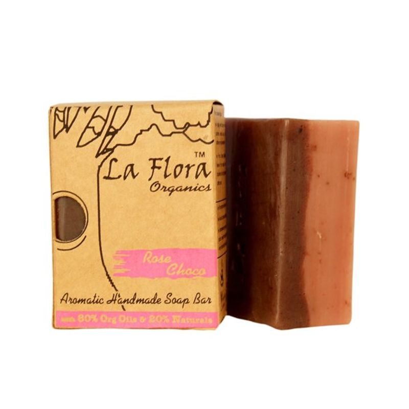 La Flora Organics Rose & Choco Aromatic Detanning Soap Bar
