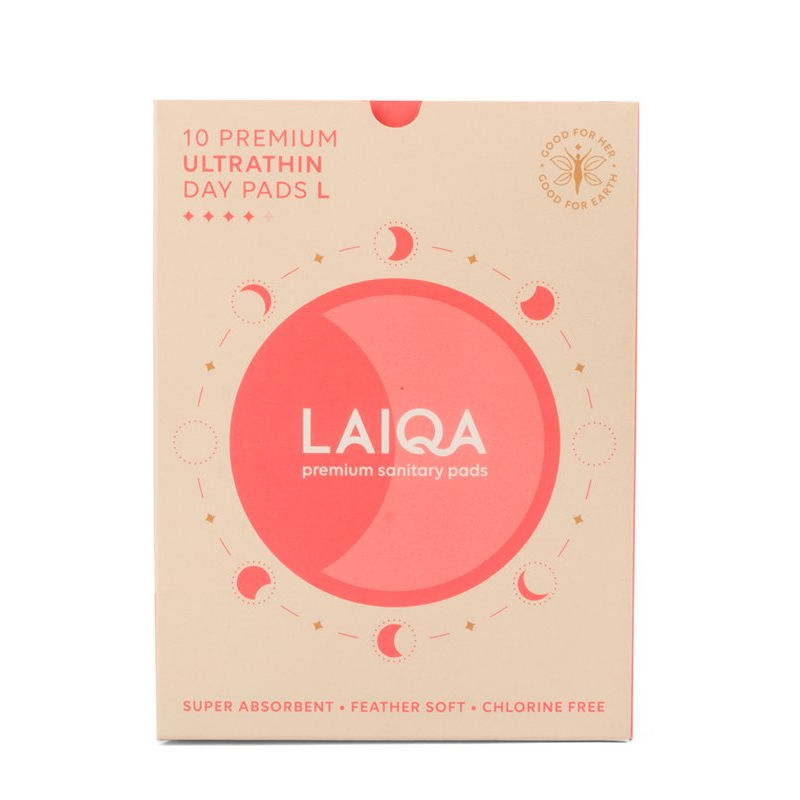 LAIQA Premium Ultrathin day Pads L 10 Pads 290mm