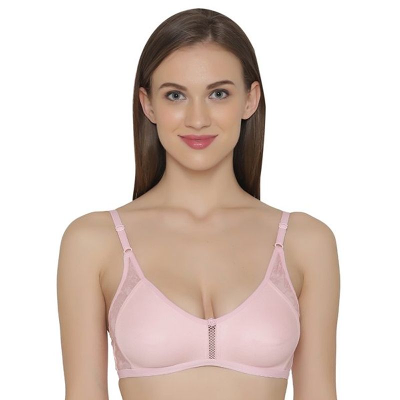 Clovia Cotton Non-Padded Non-Wired T-shirt Bra - Pink (32B)