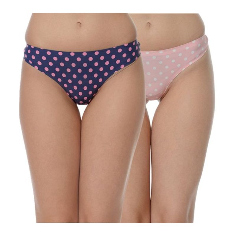 Da Intimo Women'S Pink And Purple Panty Combo - Multi-Color (S)