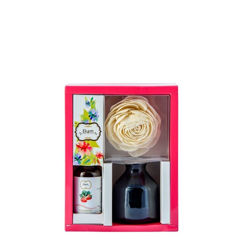 Ekam Strawberry Reed Diffuser Set