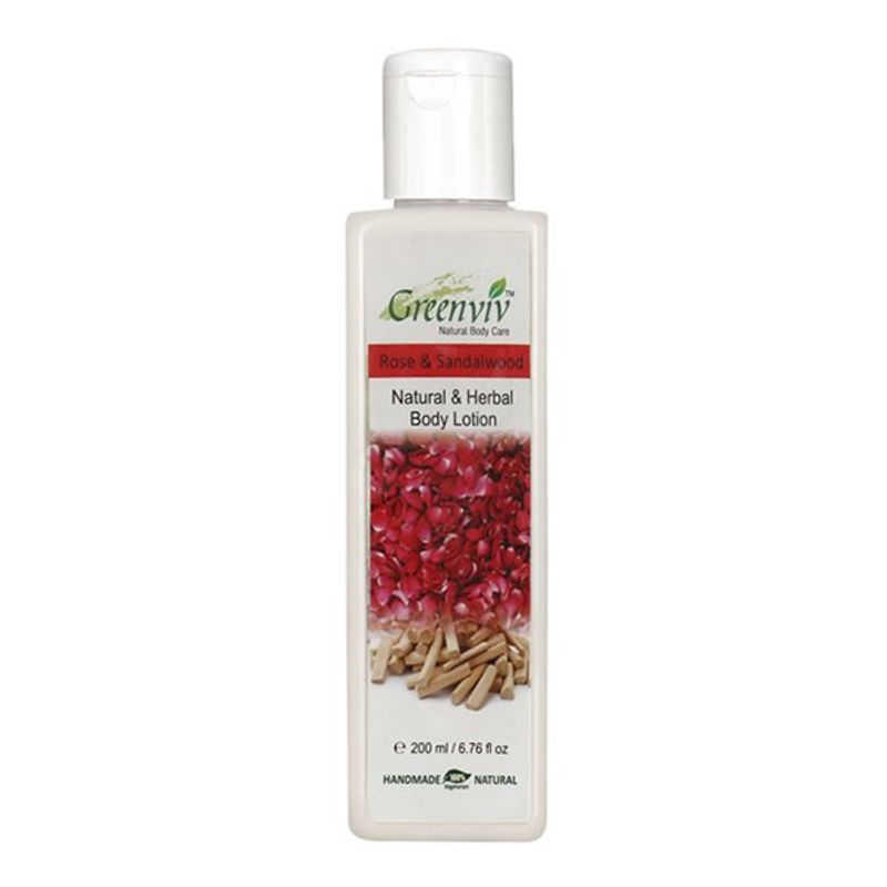 Greenviv Natural Rose & Sandalwood Body Lotion