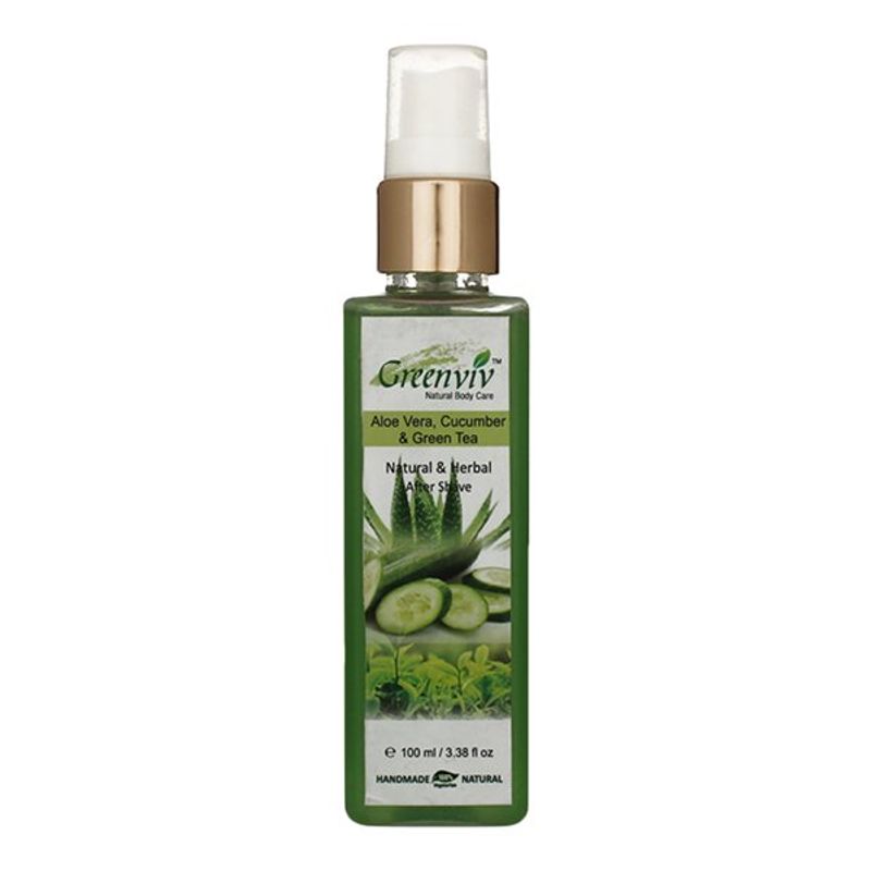 Greenviv Natural Aloe Vera, Cucumber & Green Tea After Shave