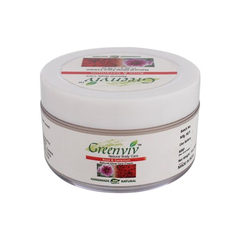 Greenviv Natural Rose & Geranium Face Cream