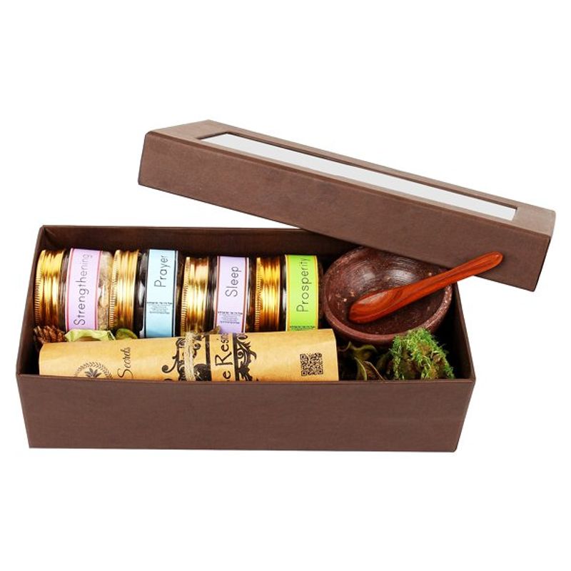 Seer Secrets Essential Oil Fractionator Kit With Stone Burner & Coal - Pack Of 4