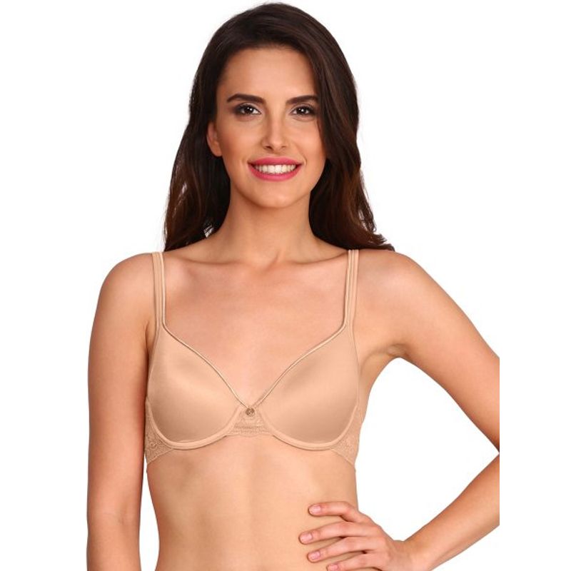 Jockey 2102 Padded Microfiber Elastane Medium Coverage T-Shirt Bra - Skin (38C)