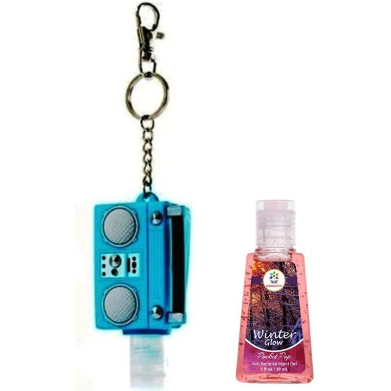 Bloomsberry Boombox Holder With Winter Glow Hand Sanitizer