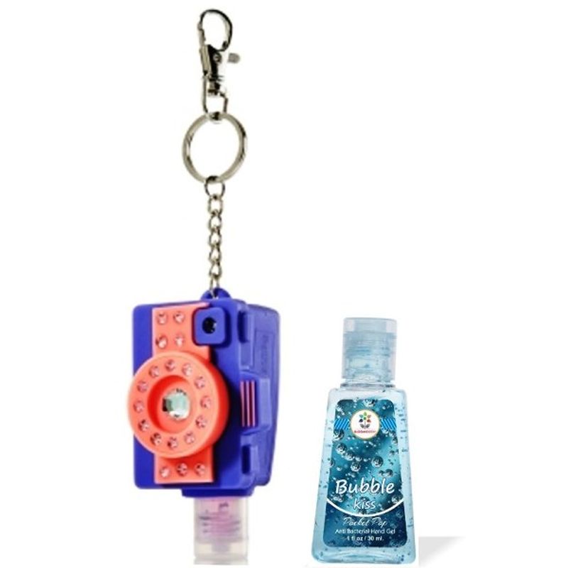Bloomsberry Camera Holder With Bubble Kiss Hand Sanitizer