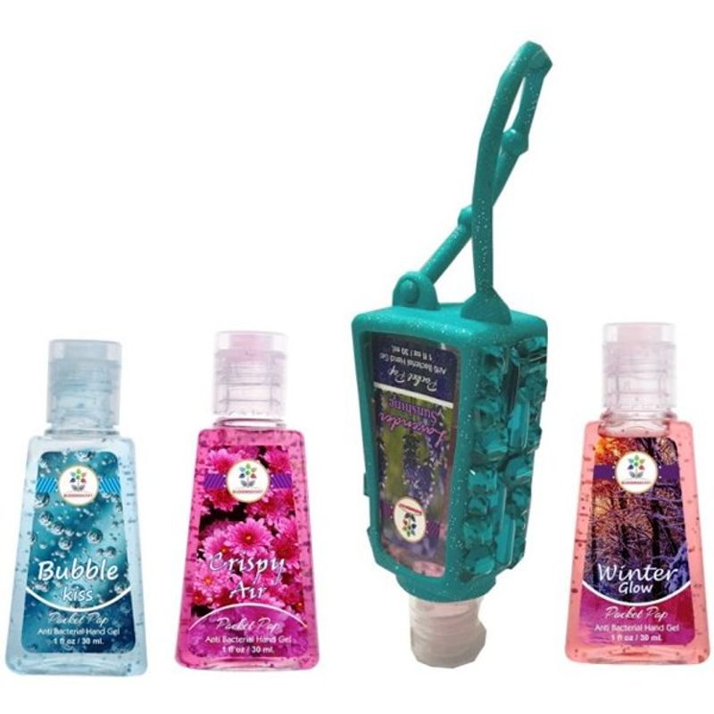 Bloomsberry Diamond Holder With 3 Hand Sanitizer