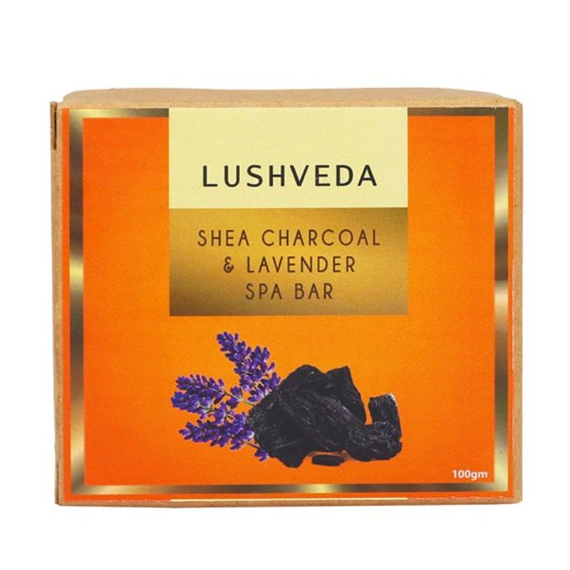Lushveda Shea Charcoal & Lavender Spa Bar