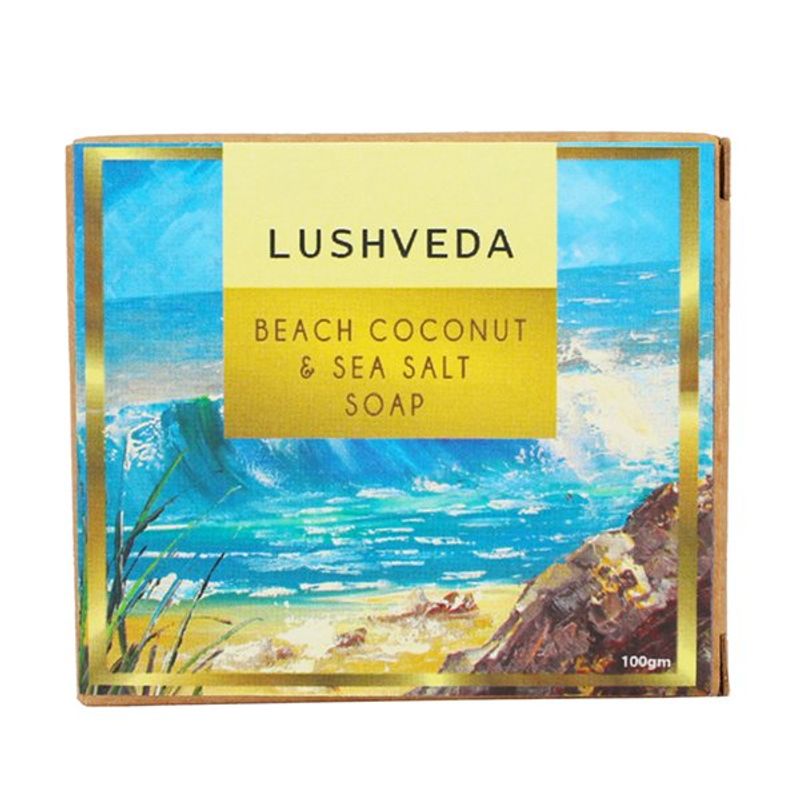 Lushveda Beach Coconut & Sea Salt Soap