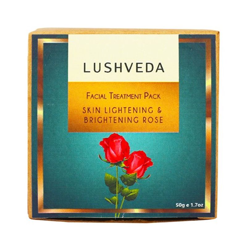 Lushveda Facial Treatment Pack - Skin Lightening & Brightening Rose