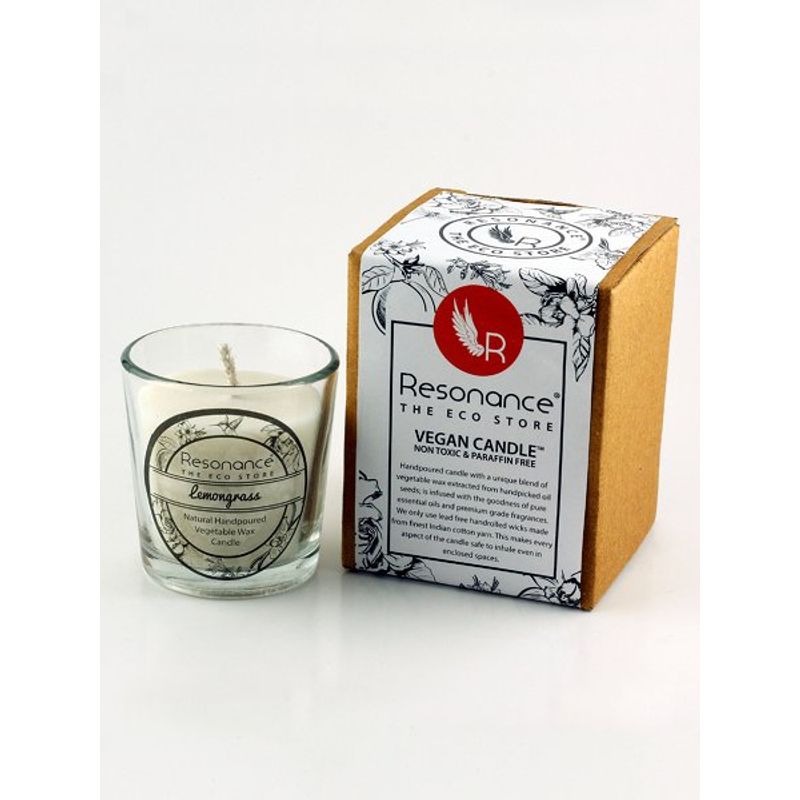 Resonance Candles Lemongrass Fragrance Natural Wax Aroma Votive Candle
