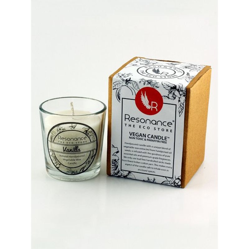 Resonance Candles Vanilla Fragrance Natural Wax Aroma Votive Candle