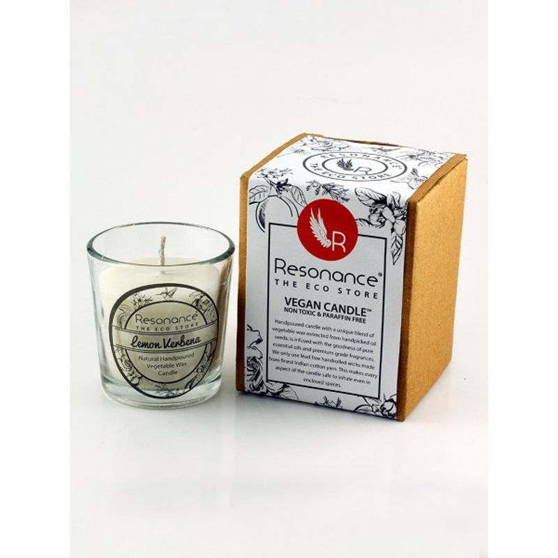 Resonance Candles Lemon Verbena Fragrance Natural Wax Aroma Votive Candle