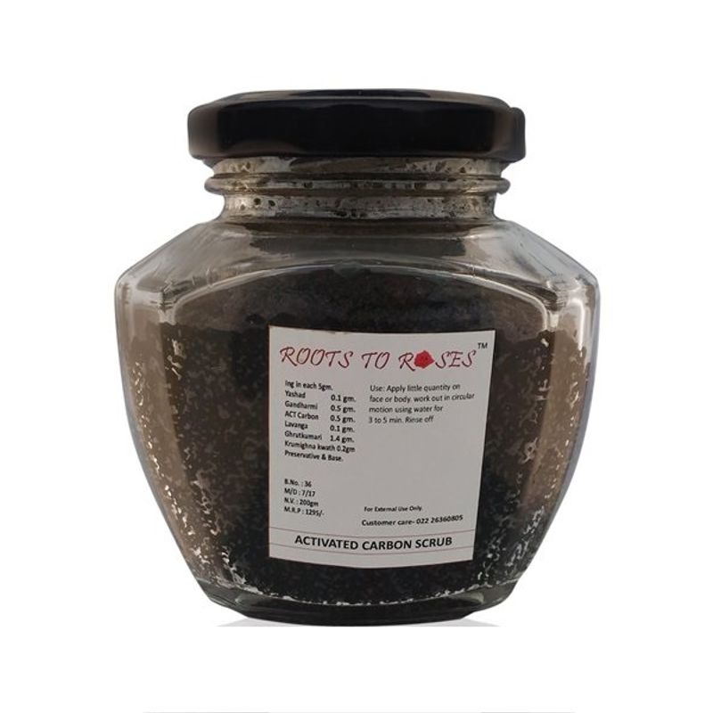 Roots To Roses Activated Carbon Scrub