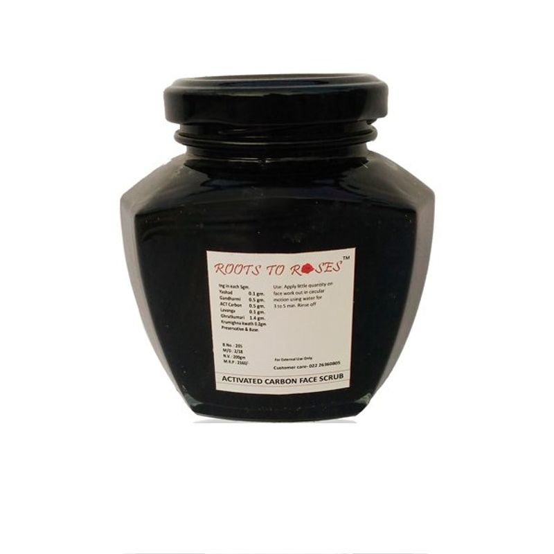 Roots To Roses Activated Carbon Face Scrub