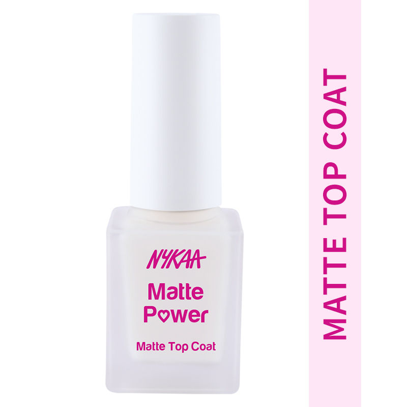 Nykaa Nail Care Matte Power Matte Top Coat At Nykaa Com