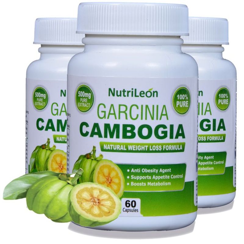 NutriLeon Garcinia Cambogia 500mg Capsules (Pack of 3)
