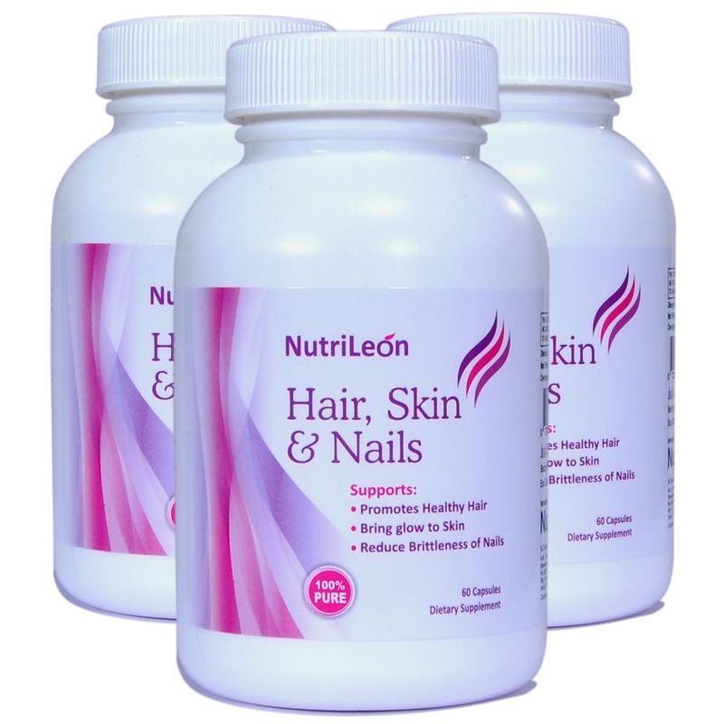 NutriLeon Hair, Skin & Nails Capsules (Pack Of 3)