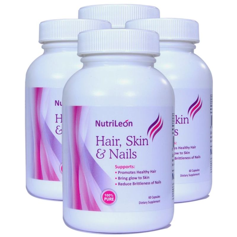 NutriLeon Hair, Skin & Nails Capsules (Pack Of 4)