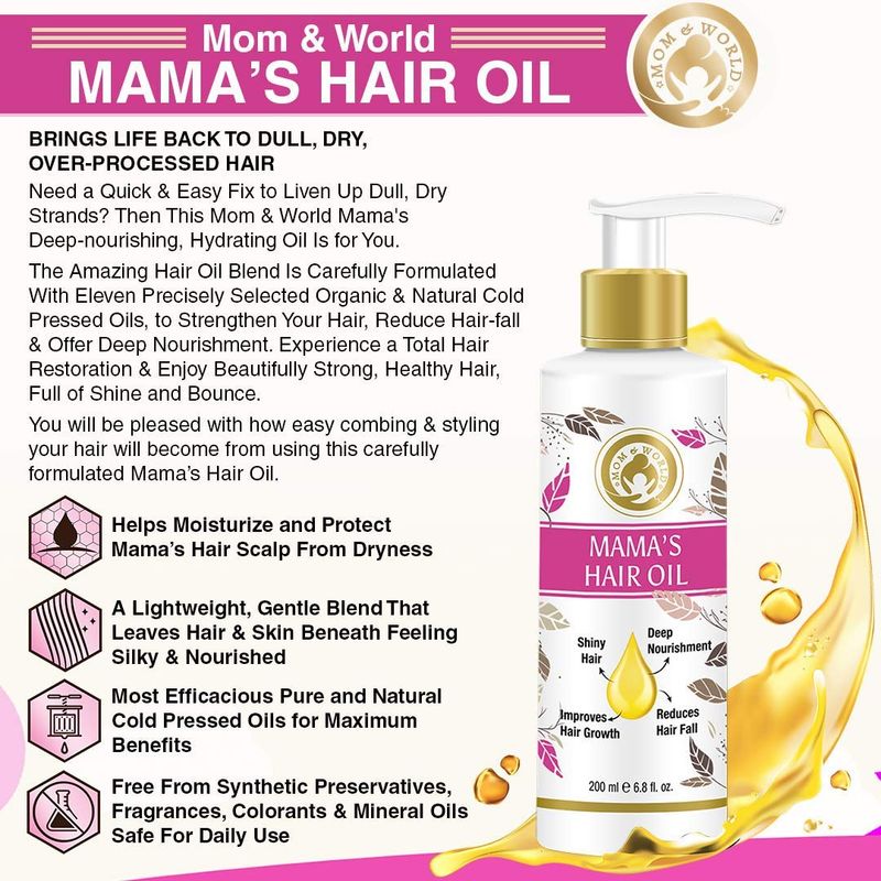 Mom World Mamas Hair Oil