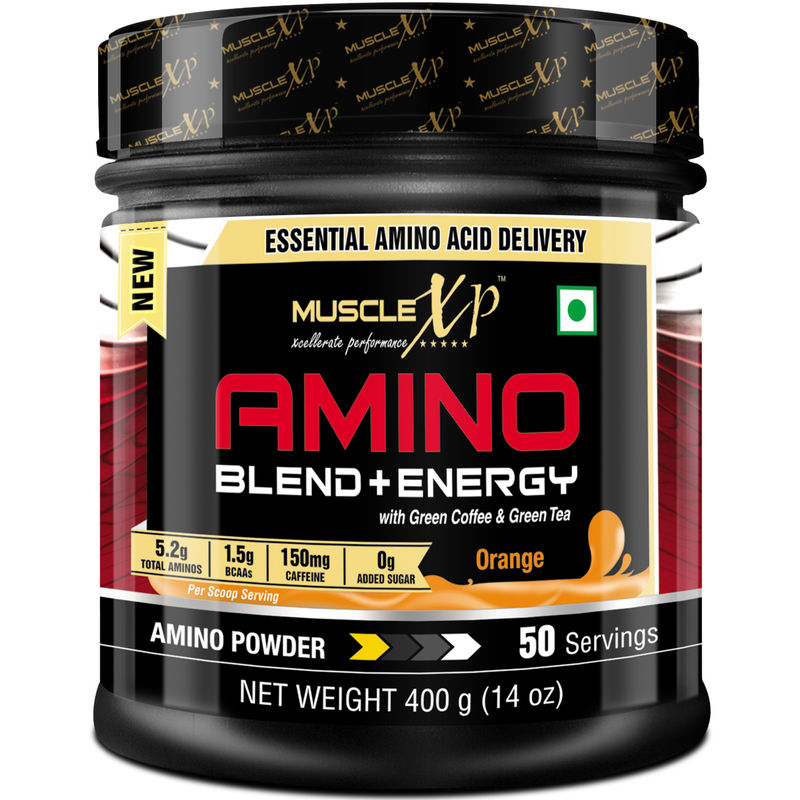 MuscleXP Amino Blend + Energy Powder Orange