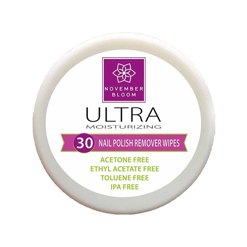 November Bloom Nail Polish Remover Wipes - Ultra Moisturizing (30 pieces)