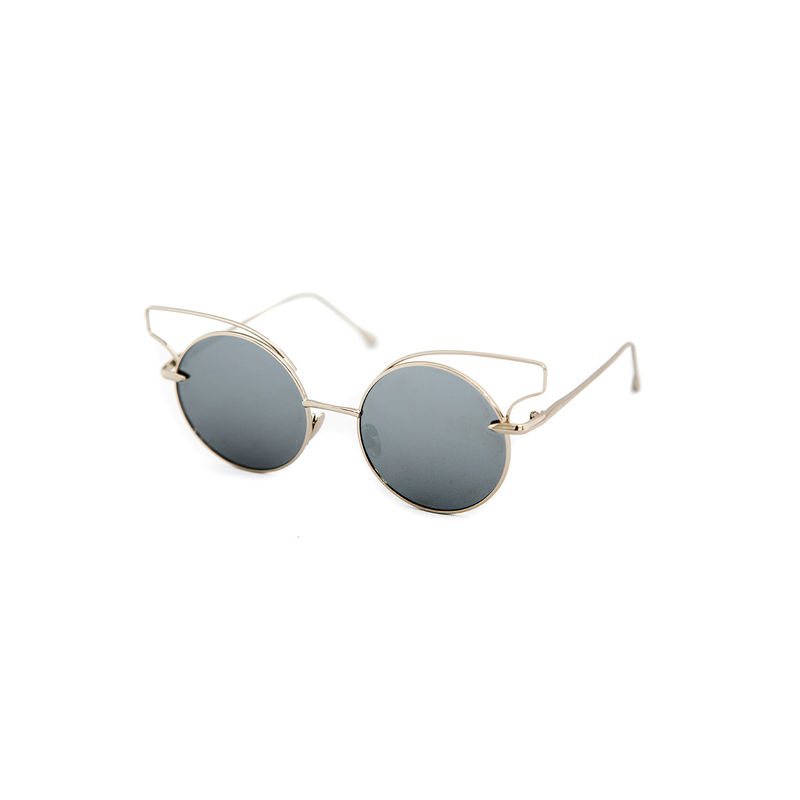 Lola's Closet New Wave Cat Eye Sunglasses (Silver) Buy Lola's Closet