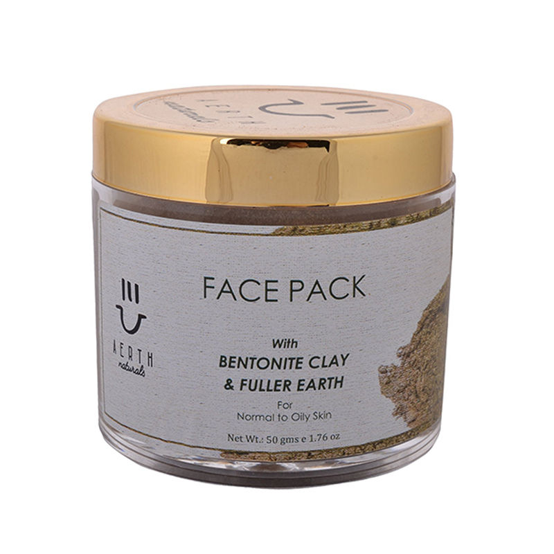 Aerth Naturals Face Pack With Bentonite Clay And Fuller Earth