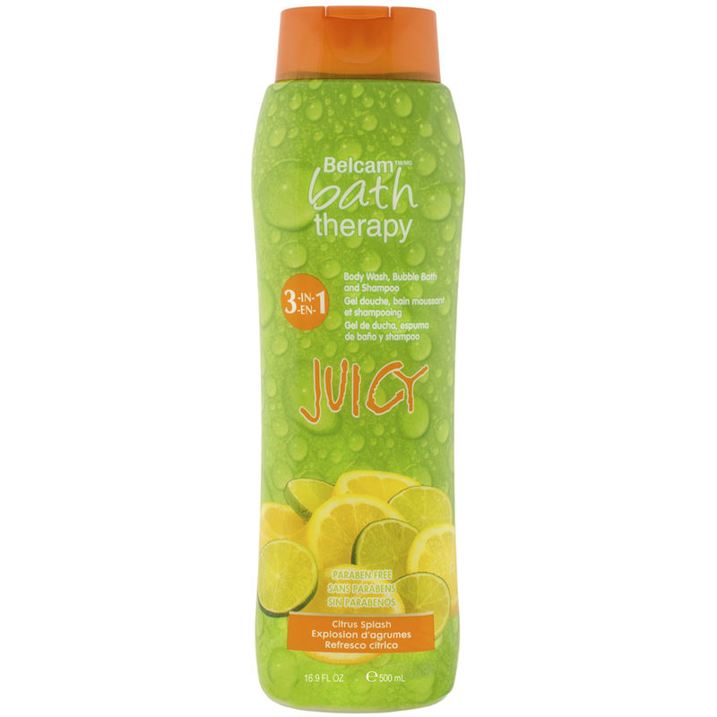 Belcam Juicy 3 in1 Body Wash, Bubble Bath and Shampoo- Citrus Splash