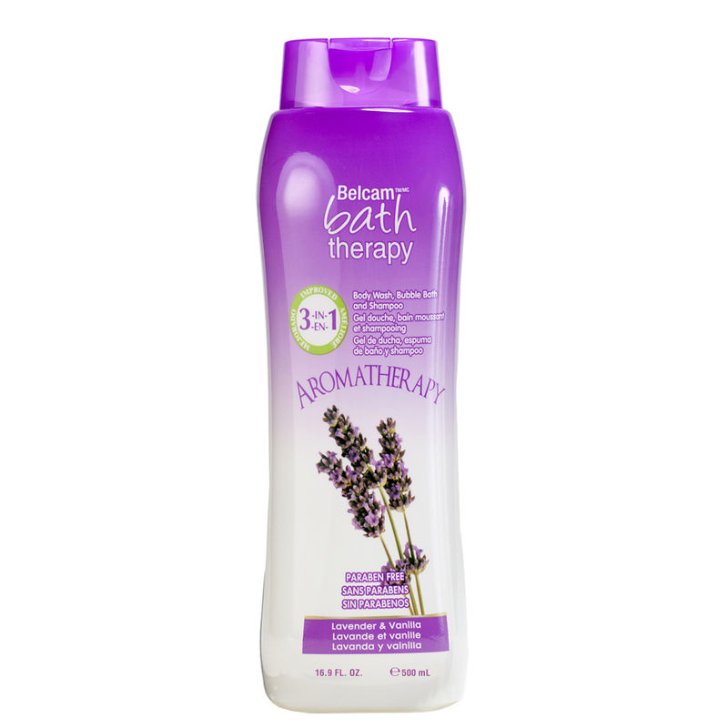 Belcam Aromatherapy 3 in1 Body Wash, Bubble Bath and Shampoo - Lavender and Vanilla