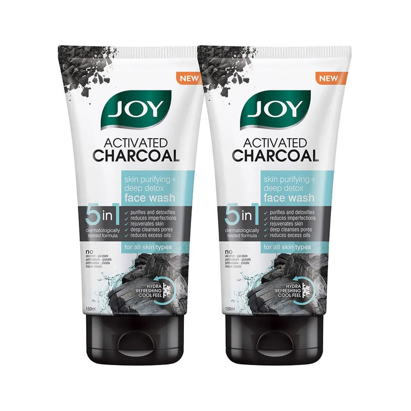 Joy Activated Charcoal Skin Purifying Deep Detox Face Wash (Pack of 2) Buy Joy Activated
