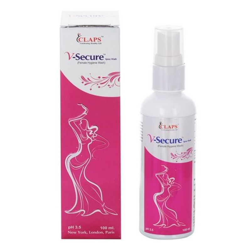 Claps V-Secure Female Hygiene Spray Wash