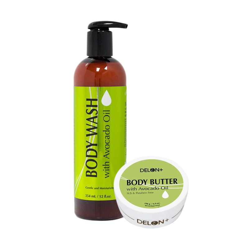 Delon Avocado Oil Skincare Body Wash + Butter Combo Buy Delon Avocado