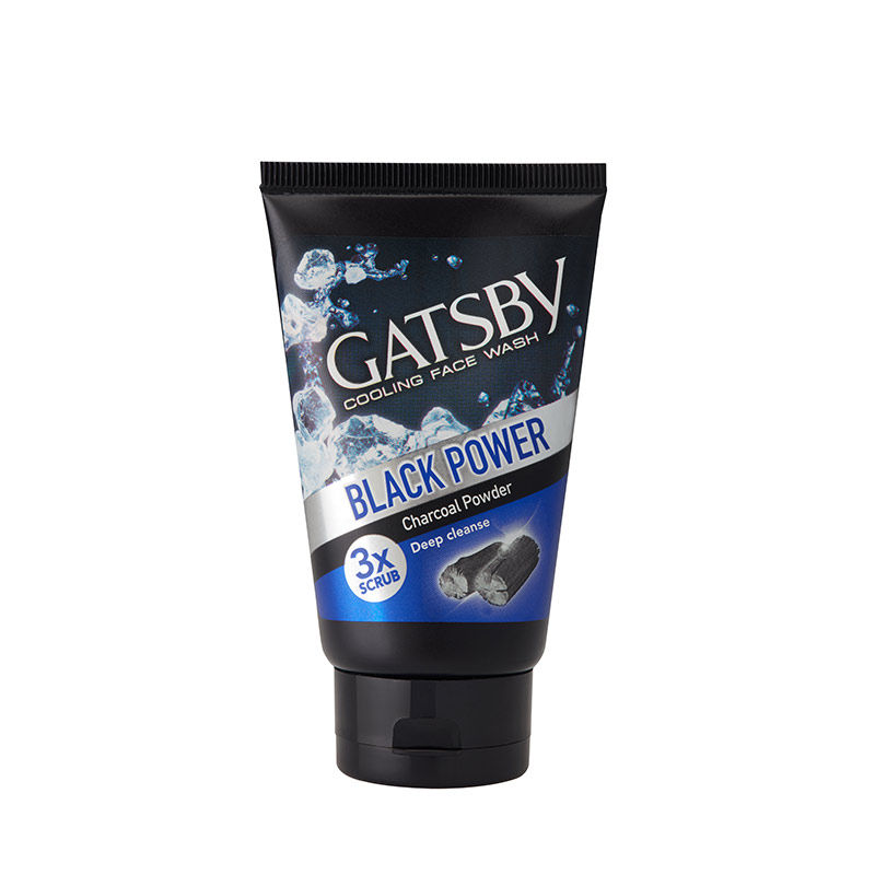 Gatsby Black Power Charcoal Powder Deep Cleanse Cooling Face Wash
