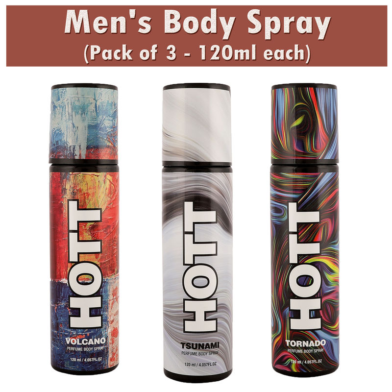 HOTT Tsunami, Volcano, Tornado Prefume Body Spray For Men ...