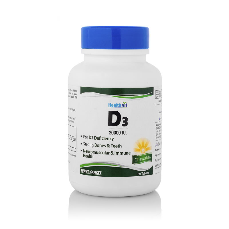 HealthVit Vitamin D3 20000 Iu Maximum Strength 60 Tablets Buy