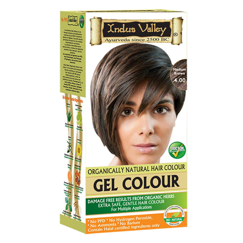 Indus Valley Organically Natural Hair Color Medium Brown At