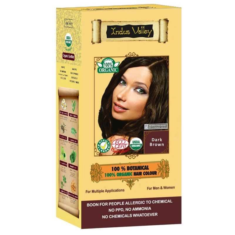 Indus Valley 100% Botanical Organic Hair Color - Dark Brown