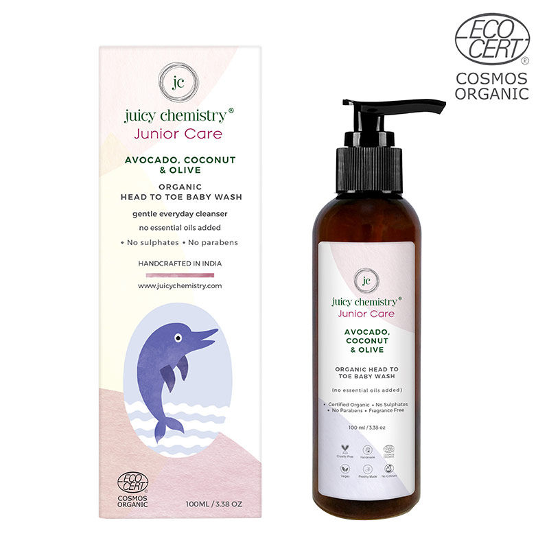 Buy Juicy Chemistry Avocado,Coconut & Olive Organic Head To Toe Baby Shampoo Online